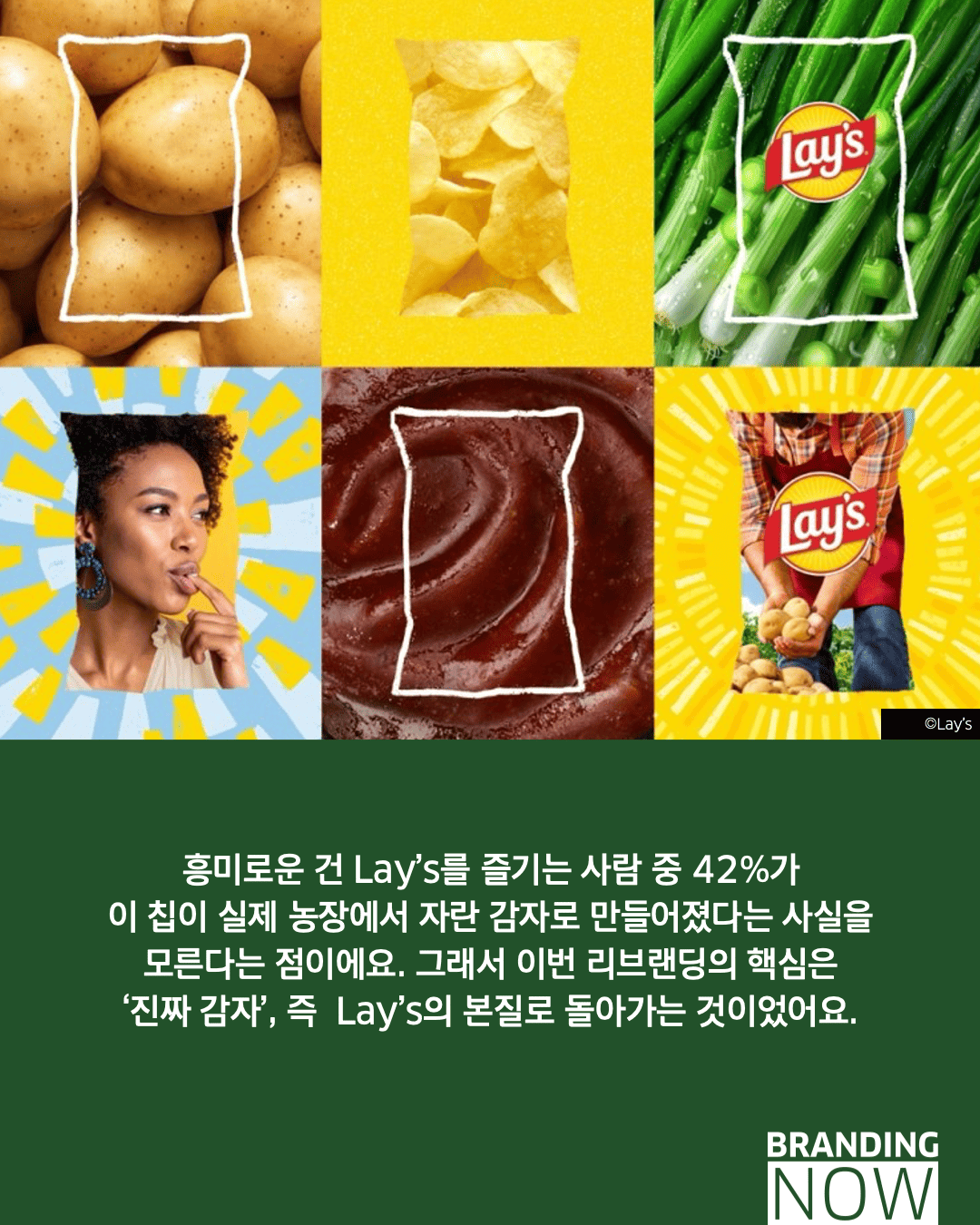 감자칩 브랜드 Lay's 리브랜딩